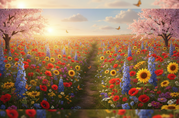 Foto relacionada - O Espetáculo das Flores: A Primavera Chega e Transforma Paisagens em Mosaicos Vibrantes!