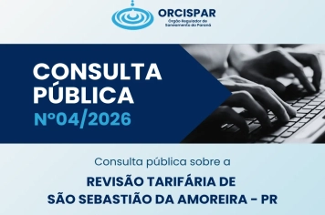 Orcispar abre Consulta Pública sobre Revisão Tarifária de Água