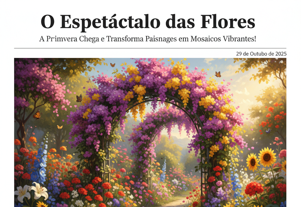 O Espetáculo das Flores: A Primavera Chega e Transforma Paisagens em Mosaicos Vibrantes!