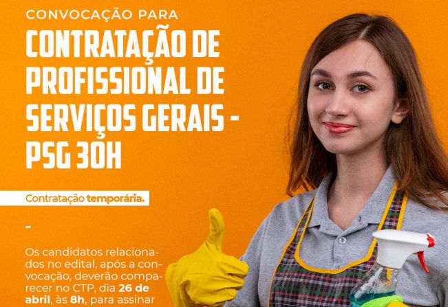 CONVOCAÇÃO PARA CONTRATAÇÃO TEMPORÁRIA